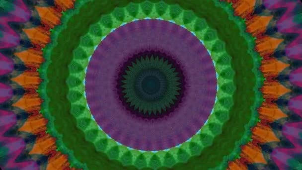 Vacker Original Art Terapi Flyttar Mandala Sömlös Loop Psykoterapi Geometriska — Stockvideo