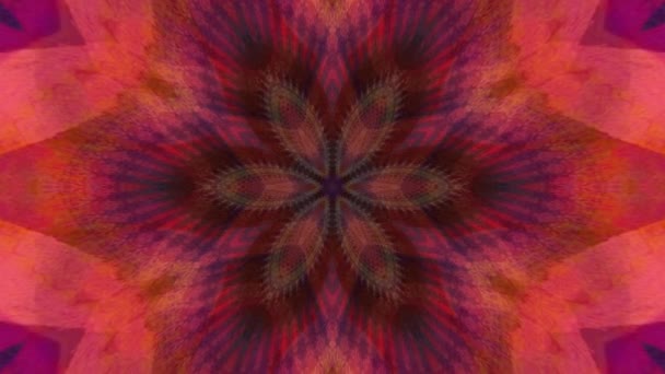 Smuk Original Art Terapi Flytte Mandala Problemfri Loop Psykoterapi Geometriske – Stock-video