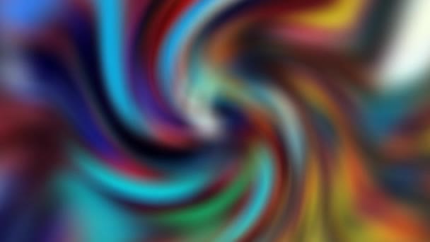 Elegante Astratto Animazione Colore Ondulato Parete Liscia Concetto Multicolore Modello — Video Stock