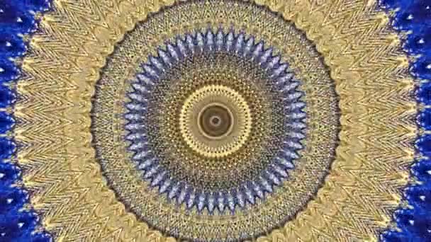 Prachtige Originele Kunst Therapie Verplaatsen Mandala Naadloze Lus Psychotherapie Geometrische — Stockvideo