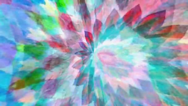 환상적 꿈같은 환각성 Psychedelic Blur 유행하는 오리지널 패턴의 움직임을 배경으로 — 비디오