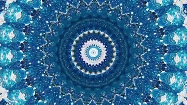 Prachtige Originele Kunst Therapie Verplaatsen Mandala Naadloze Lus Psychotherapie Geometrische — Stockvideo