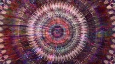 Slow Motion Dreamlike Psychedelic Blur, renkli orijinal soyut sanat akışının hareket yüzeyi görüntüsü. Kusursuz döngü psikoterapisi.