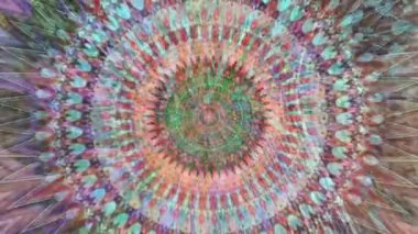 Fabulous Dreamlike Psychedelic Blur, renkli orijinal soyut sanat akışının hareket yüzeyi görüntüsü. Kusursuz döngü psikoterapisi.