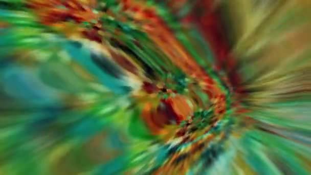スタイリッシュな3D抽象アニメーションカラー波滑らかな壁 概念多色液体パターン トレンディなカラフルな流体の抽象フロー 美しいグラデーションのテクスチャ 波の反射面マクロ — ストック動画