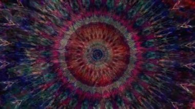 Slow Motion Dreamlike Psychedelic Blur, renkli orijinal soyut sanat akışının hareket yüzeyi görüntüsü. Kusursuz döngü psikoterapisi.