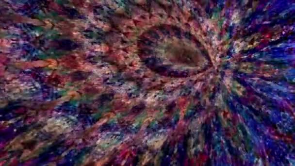 Fabuloso Dreamlike Psychedelic Blur Metraje Fondo Superficie Movimiento Moda Colorido — Vídeo de stock