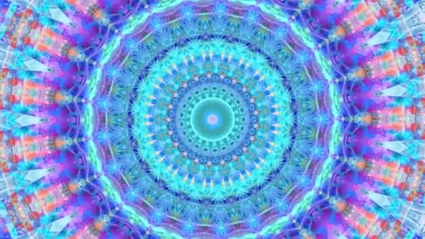 Hermosa Terapia Arte Original Moviendo Mandala Psicoterapia Lazo Sin Fisuras — Vídeos de Stock