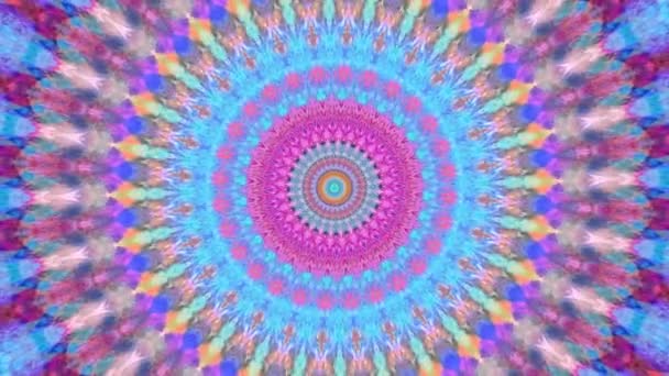 Piękna Oryginalna Terapia Plastyczna Poruszająca Mandalą Bezproblemowa Psychoterapia Pętlowa Geometryczne — Wideo stockowe