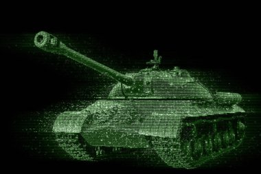 Piksel görüntü muharebe tankı
