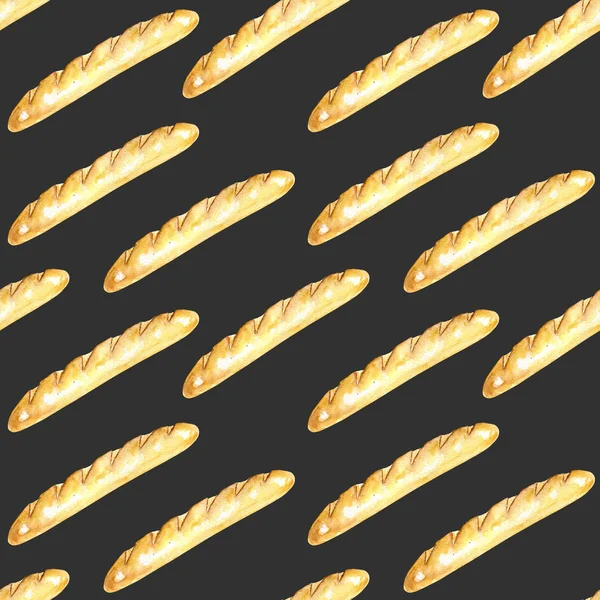 프랑스 baguettes와 완벽 한 패턴 — 스톡 사진