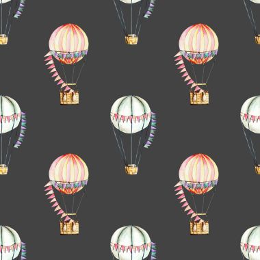 Suluboya Festival hava balonları (aerostats ile Seamless Modeli)