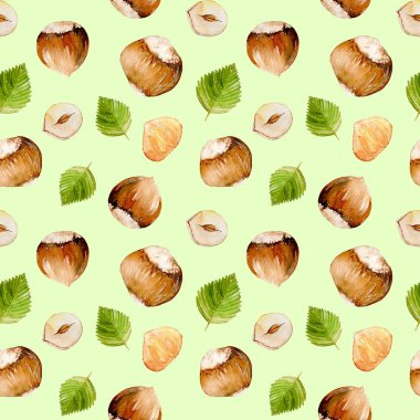 Suluboya fındık elemanları ile Seamless Modeli