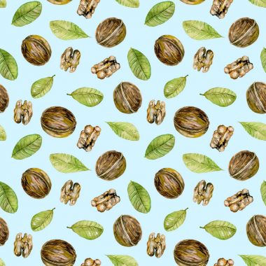 Suluboya ceviz elemanları ile Seamless Modeli