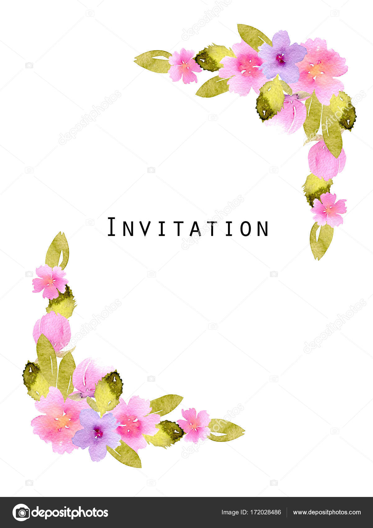 Bordas De Canto De Flor Rosa