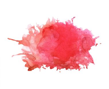 Suluboya kırmızı leke açıkları ile