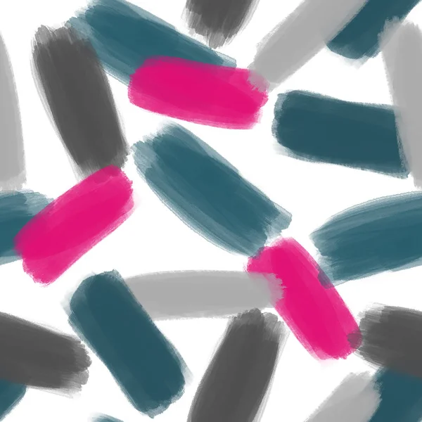 Γκρι Ροζ Και Σκούρο Μπλε Αφηρημένα Σχήματα Αδιάλειπτη Μοτίβο Ζωγραφισμένα — Φωτογραφία Αρχείου