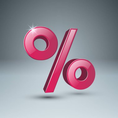 İş infographics. Yüzde simgesi.