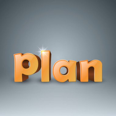 3D iş infographics planı.