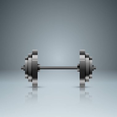 Spor etkinliği. İş infographics. Halter simgesi.