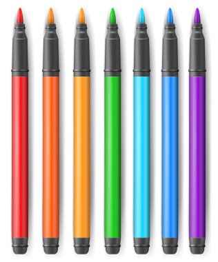 Soyut marker 3D infographics çizim