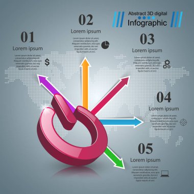 Anahtar simgesi. İş Infographic.