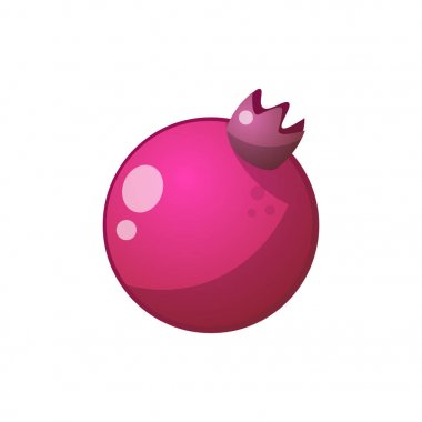 Garenet meyve simgesi. Karikatür Çizim.