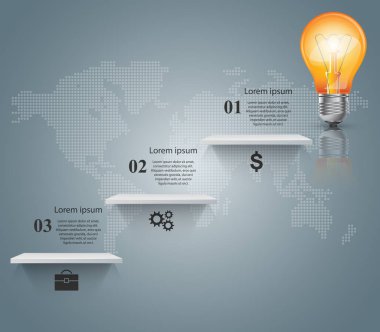 Soket, geçiş yapar. İş Infographic.