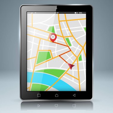 Dijital gadget, smartphone tablet, simge eşleştirir. İş infograph