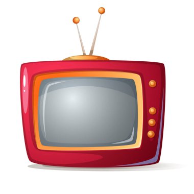 Kırmızı çizgi film tv. Gölge ve parlamayı.