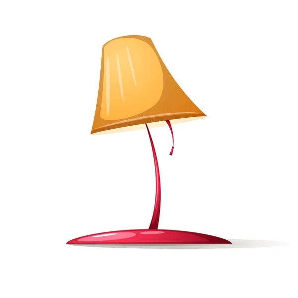 그림자 및 섬광 테이블 램프. — 스톡 벡터