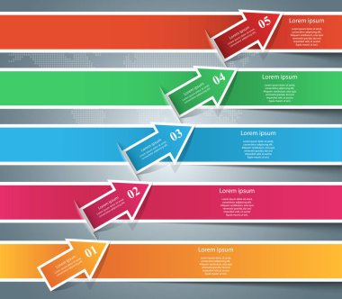Infographic simgeler. Ok simgesi.