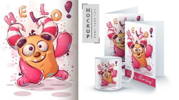 Merhaba canavar afişi ve ticareti..