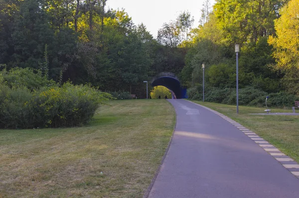 Die Straße für Spaziergänge im Park. — Stockfoto