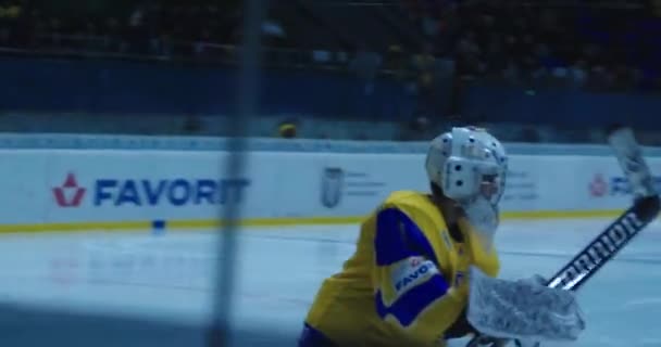 Kiev Ucrânia Dezembro 2019 Jogo Hóquei Gelo — Vídeo de Stock