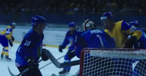 Kiev Ucrania Diciembre 2019 Partido Hockey Sobre Hielo — Vídeos de Stock