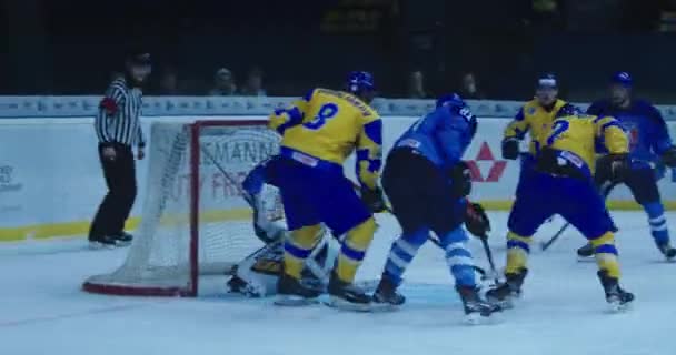 Kijów Ukraina Grudnia 2019 Mecz Hokeja Lodzie — Wideo stockowe