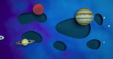 Space Rocket Blasting Off For New Ideas. Earth, space rocket and stars a