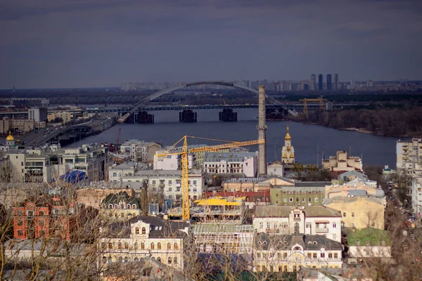 Autumn View Kiev Height Bird Benefits — Stock Photo, Image