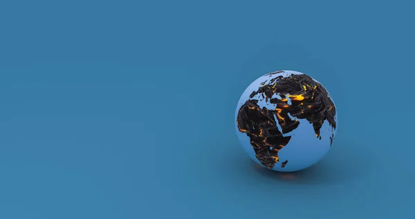 Rendering Globale Catasrtophe Concept Illustratie — Stockfoto