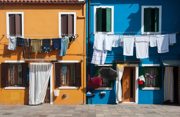 Látnivalók és élet Burano, Velence — Stock Fotó