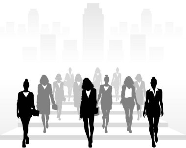 Birçok iş kadınları ileriye