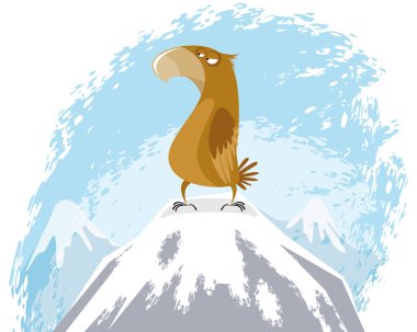 Tepe üzerinde kartal