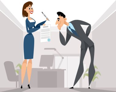 Bir belgeyi imzalamak teklif