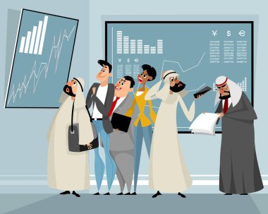 İşadamları ticaret sonuçları görüntüleme