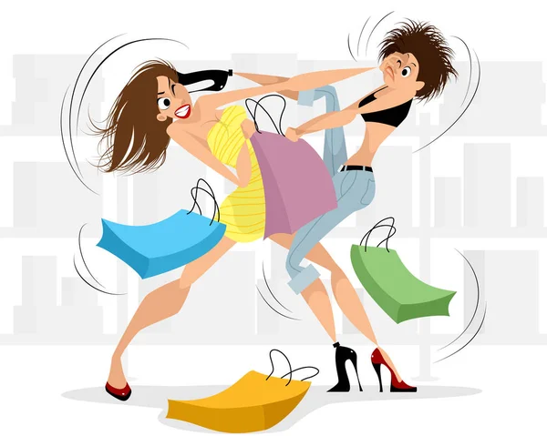 Mağazada kavga eden kadınlar