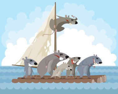 Kemirgen bir Sal üzerinde