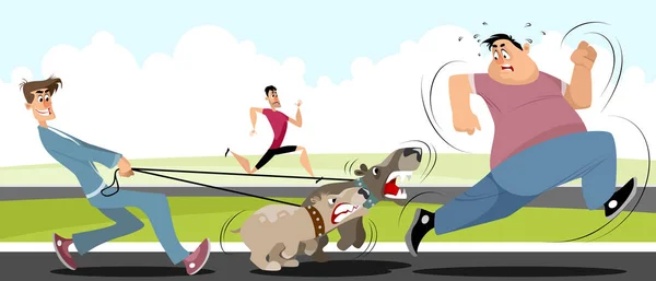 Köpekleri uzak koşan adam