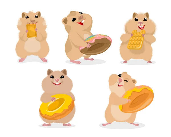 Beş tane hamster.