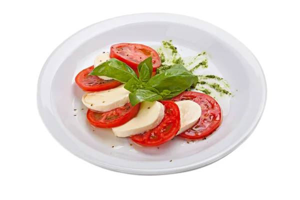 Salade Caprese - cuisine italienne traditionnelle . — Photo